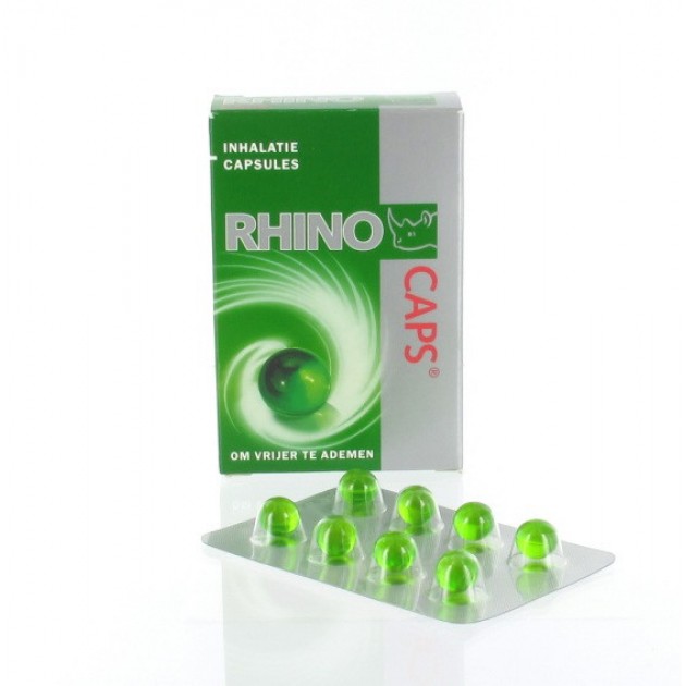 Rhino Caps inhalatiecapsules 16 stuks Rhino Caps inhalatiecapsules 16 stuks