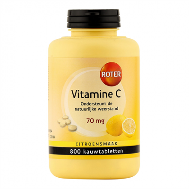 Roter vitamine C Tabletten