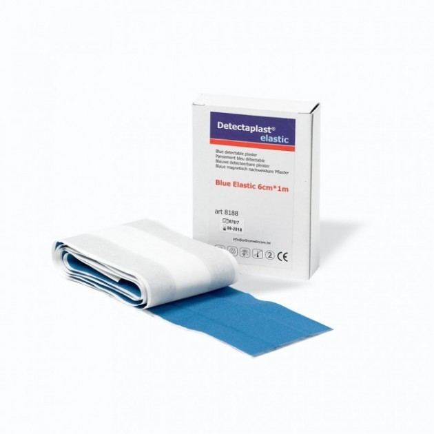 Wondpleister 100 x 6cm Blauw Detecteerbaar HACCP Wondpleister 100 x 6cm Blauw Detecteerbaar HACCP